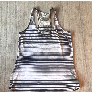Striped racer back tank